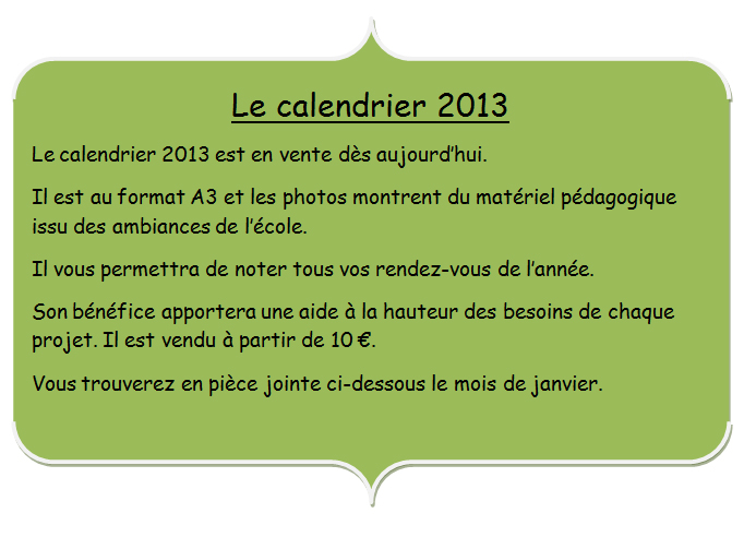 calendrier
